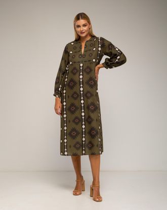 Tantra Midi-jurk met etnische print