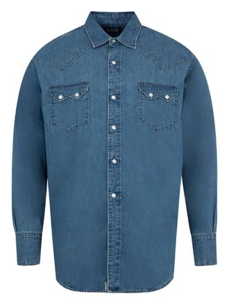 Orslow Denim overhemd met Western-yoke - Blauw