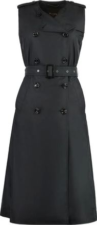 Moorer Trench smanicato con cintura - Nero