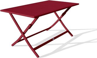 DCB Garden Mesa de jardín plegable de aluminio