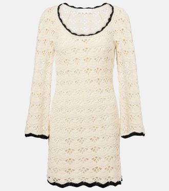 Zimmermann Rhiannon pointelle cotton minidress