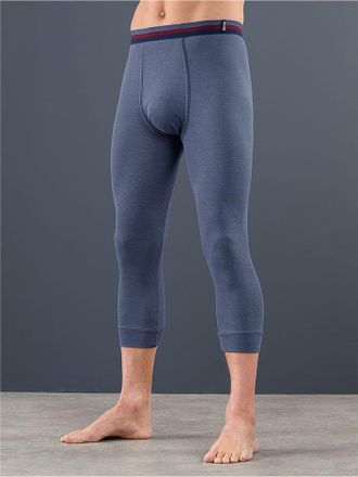 Kings Club Lange Unterhose KINGS CLUB, Herren, Gr. 10, 2 Stk., blau (rauchblau), 75% Baumwolle, 25% Polyester, Unterhosen Lange Unterhose