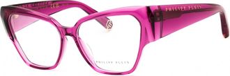 Philipp Plein VPP100 01F5 Shiny Transparent Cyclamen 55mm
