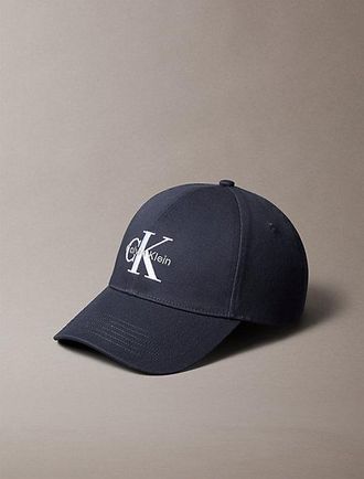 Calvin Klein Gorra De Sarga Con Logo Monograma Bordado