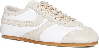 Dries Van Noten Womens Sneakers White Nappa Leather With Suede Details Calf Trainers