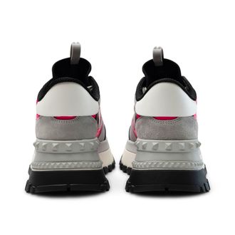 Valentino Colour-Block High-Top Sneaker - Multicolor