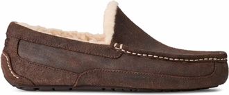 UGG Mens Ascot Distressed Leather Slipper In Dusted Cocoa
