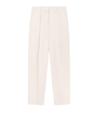 PT01 High-Waisted Minimalist Trousers With Tailored Pleats