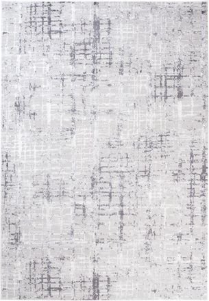 Tapiso Alfombra de salón gris crema vintage suave 120 x 170 cm