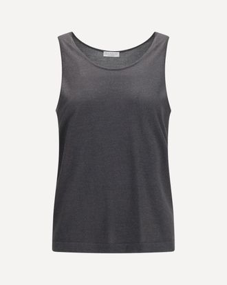 Brunello Cucinelli Luminous knit Tank Top Female XL