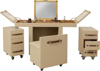 Kare Design Tocador de madera en color crema