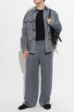 Giorgio Armani Linen Jacket, Mens, Blue