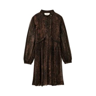 BA&SH Kleedjes, Dames, Bruin, L, Luxe Badjas