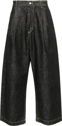 STUDIO NICHOLSON Zwarte Jeans voor Mannen - Heren - Loose Fit Jeans - Zwart - M - Jeans