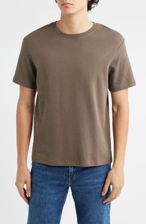 Frame Denim Duo Fold Cotton T-Shirt in Mocha at Nordstrom, Size X-Large