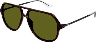 Puma PU0460S 002 Mens Sunglasses Tortoiseshell Size 58