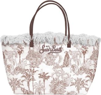 MC2 Saint Barth City Fringed Tote Bag - Dames - Shoppers - Veelkleurig - ONE Size - Katoen - Tassen