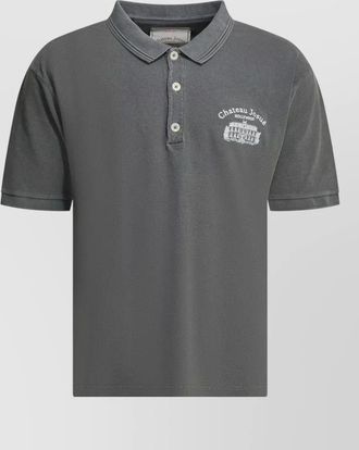Gallery Dept. preamo polo shirt buttoned ribbed collar