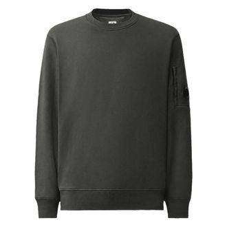 C.P. Company C.p. Company - Diagonal Raised Lens Sweatshirt - Heren - Sweatshirts & Hoodies - Grijs - Maat: 2XL Katoen