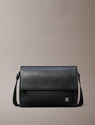 Calvin Klein Saffiano schoudertas met embleemlogo