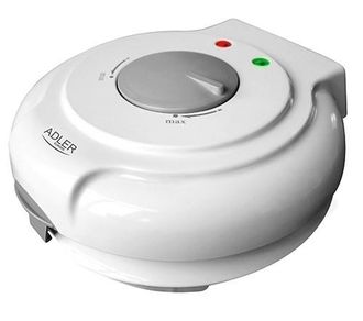 Adler Europe Ad3038 M&aacute;quina De Barquillos El&eacute;ctrica Profesional Di&aacute;metro 18cm, Antiadherente, Regulador Temperatura 1500w Blanco - Adler