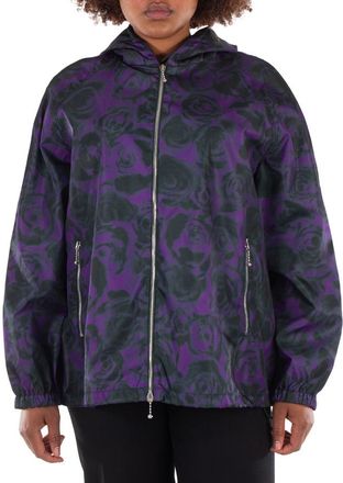 Burberry Rose Print Nylon Jacket, Size XX-Large