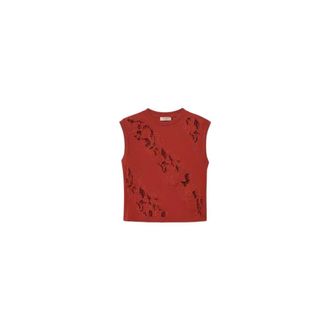Twinset Dames, Tops, Bruin, Maat: XS Katoen