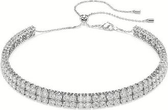 Swarovski Matrix Round-Cut Choker Necklace