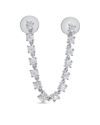 Sabrina Designs 14K 0.86 Ct. Tw. Diamond Chain Earrings
