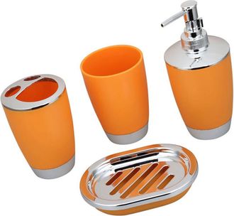 OEM Juego Completo De Almacenamiento Para Accesorios De Ba&ntilde;o - Naranja