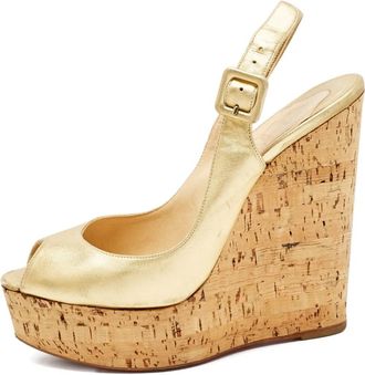 Christian Louboutin Sandali in pelle - Oro
