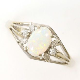 C&A White Gold White Gold (14K) Band Ring (Pre-Owned)
