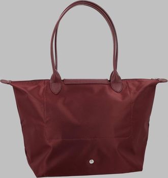 Longchamp Womens Shoulder Bag Le Pliage Burgundy Polyamide