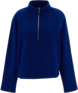 Rier Giacca in pile naturale - - Knitwear - Donna - Blu - S