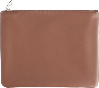 Royce New York Leather Zippered Travel Organizer Pouch