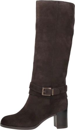 Tamaris Lange Laarzen - Dames - Laarzen met Hak - Bruin - 39 EU - Leer - Schoenen