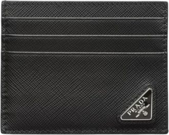 Prada Heren, Accessoires, Zwart, Maat: ONE Size Leer