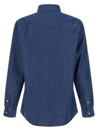 Brunello Cucinelli Indigo Denim Shirt - blue