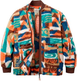 Passenger Lucia Recycled Sherpa Fleece Fleecejacke f&uuml;r Damen | bunt