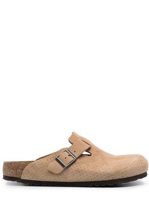 Birkenstock Boston BS Suede Clogs Size: 43, colour: BEIGE