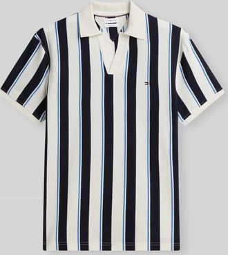 Tommy Hilfiger Relaxed Fit Poloshirt aus reiner Baumwolle in Blau, Gr&ouml;&szlig;e XXL