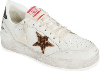 Golden Goose Ball Star Sneaker in White/Beige Brown Black at Nordstrom, Size 12Us