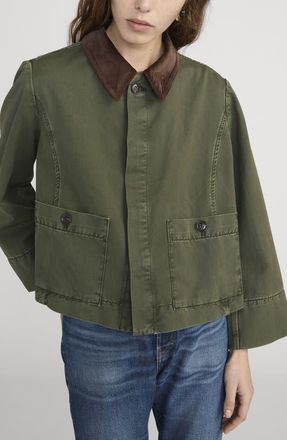 Frame Denim The Mini Swing Jacket in Military Green at Nordstrom, Size X-Small