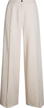 Forte_Forte Cotton Twill Wide Leg High-Waist Pants