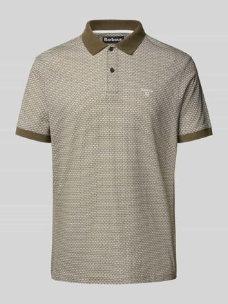 Barbour Regular Fit Poloshirt mit Label-Stitching Modell Shell in Gruen, Größe S