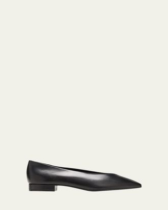 Loro Piana Rebecca Calfskin Ballerina Flats