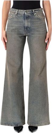 Haikure Clara Flare - Dames - Loose Fit Jeans - Blauw - W25 - Denim - Jeans