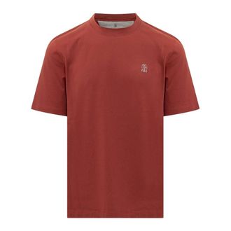 Brunello Cucinelli Heren, Tops, Bruin, Maat: M Katoen