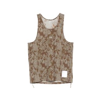 SATISFY Sleeveless Tops, male, Brown, Size: XL Space-O Singlet