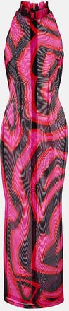 Pucci Labirinto halterneck maxi dress